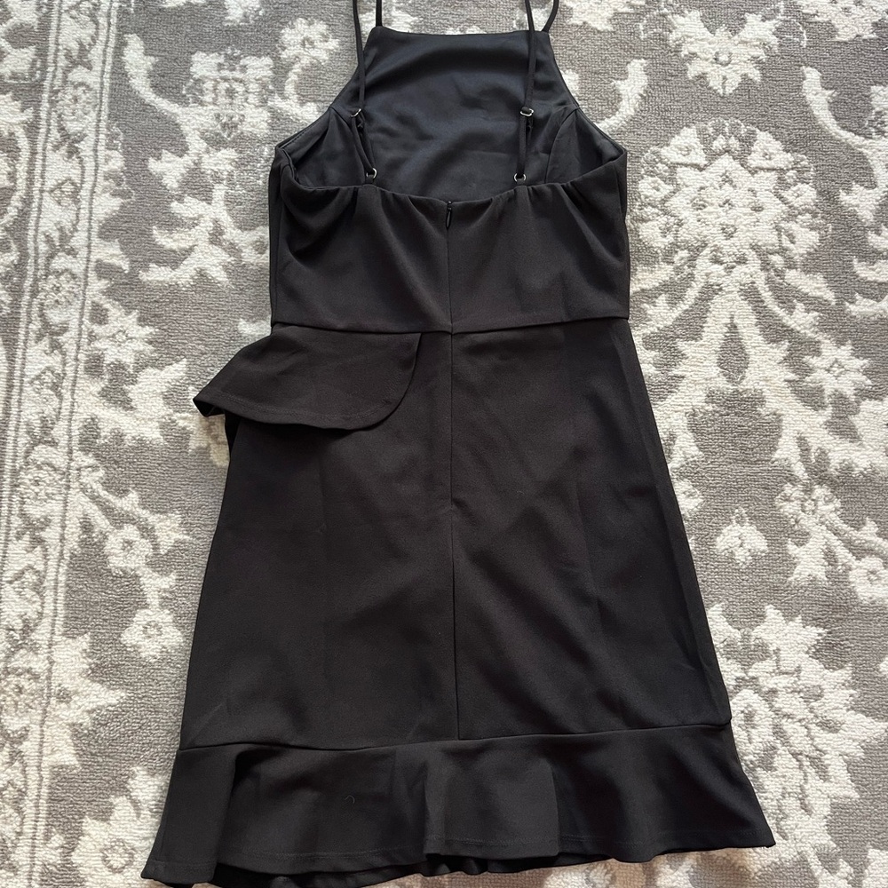 Lulus Black Ruffled Mini Dress - Picture 5 of 8